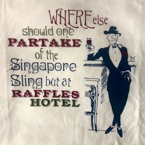 Vintage Raffles Hotel Retro Graphic T-shirt